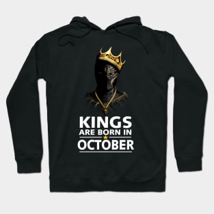 Kings Are Born In October Birthday Gift For Lover Panther Hoodie